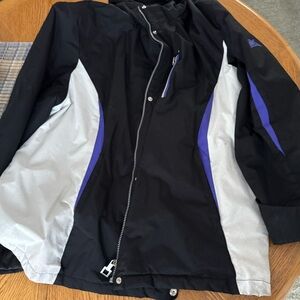 ZeroXposur Women's Black and White and Purple Winter Ski Jacket Coat size 3XL